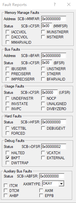 Fault Reports